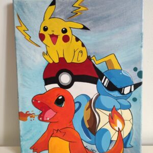 Toile "Pokémon" – Œuvre originale
