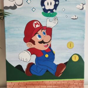 Toile "Super Mario" – Œuvre originale