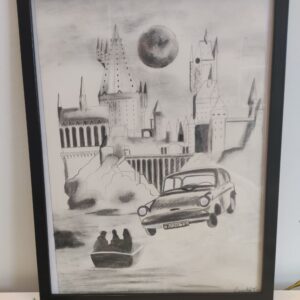 Dessin "Harry Potter" – Œuvre au fusain